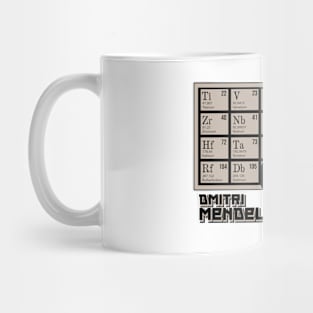 Dmitri Mendeleev And His Periodic Table Of Elements Mug